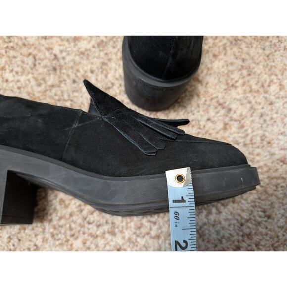 AEROSOLES GIBES Black Suede, tasseled Loafer/Women's Dress Shoes/pumps; size 8 - Picture 6 of 13
